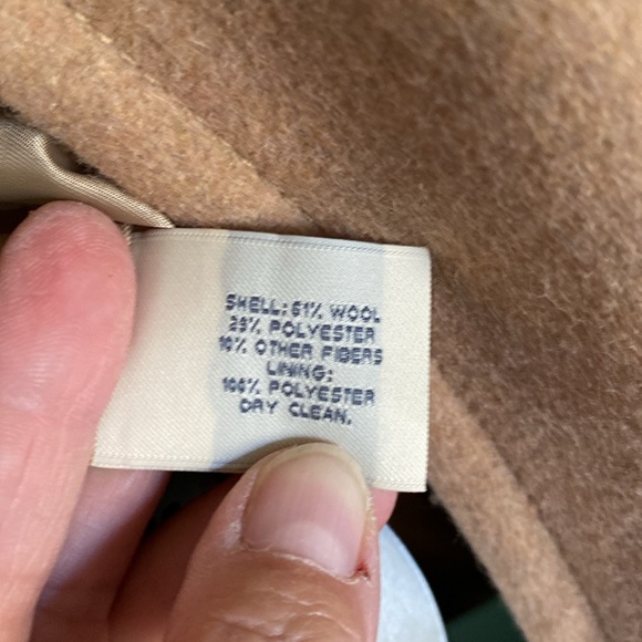 St. John’s bay wool winter coat. Size large. Brown. - Picture 4 of 7